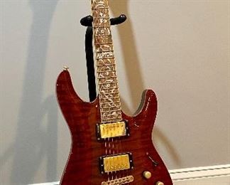 Item 107:  Schecter C-1 Classic Guitar w/ Mother-of-Pearl Neck Inlay: $645