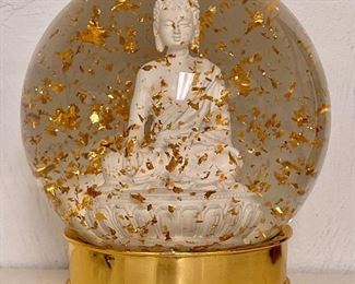 Item 227:  Buddha Gold Glitter Snow Globe: $12