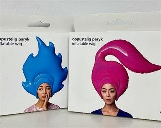 Item 255:  Fun Inflatable Wigs: $14 for pair