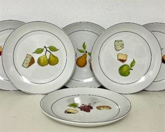Item 239:  Set of Crate and Barrel Fruit and Cheese Plates: $28