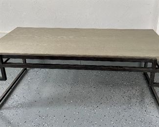 Item 291:  Coffee Table with Metal Base:  $165