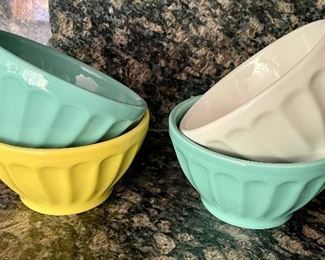 Item 301:  (4) Bowls, with one yellow bowl:  $12