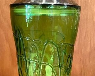 Item 322:  Green Cocktail Shaker:  $24
