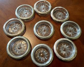 Item 326:  8 Sterling Coasters (there are 2 sets of 4 - ignore the photo!): $48 