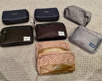 Item 335:  Assorted Toiletry Travel Bags, Tumi and Herschel:  $8 ea