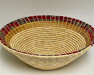 Item 346:  Tanzanian Woven Straw Basket:  $14