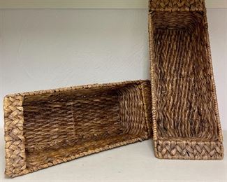 Item 367:  (2) Woven Storage Baskets:  $16 for both