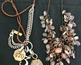 Item 444:  Necklace 470: $20                                                                             Item 445:  Cluster Bead Necklace: $14