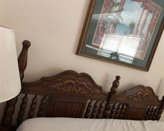 Ossowo Spanish Headboard and Sealy pillow top King Mattress