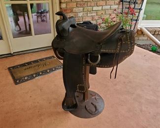 no. 115 antique saddle Bar stool - $595 