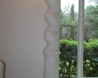 no. 119 pair of wood tall lighted pillars - 81 1/2" tall - $695