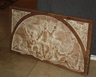 no 146. Wood carving - 26 3/4" x 20" x 1 1/2" - $595
