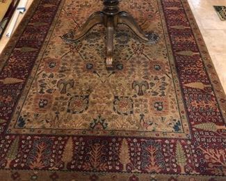 Karastan Samovar Tea Wash Persian Vase pattern area rug - 100% wool - 5'9"x9'