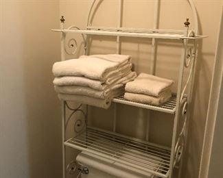 over commode bath storage