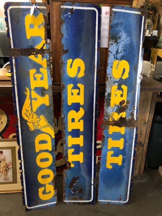 vintage goodyear signs