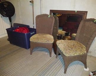Vintage wicker chairs