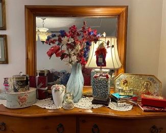 A close look at items on the dressing table