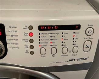 Washing machine control panel