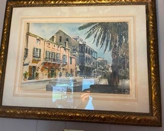 Altogether there are four New Orleans art pieces