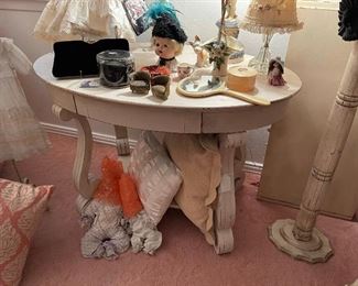 Vintage painted accent table
