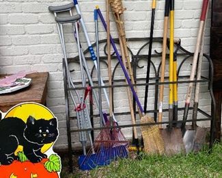 Lots of garden tools