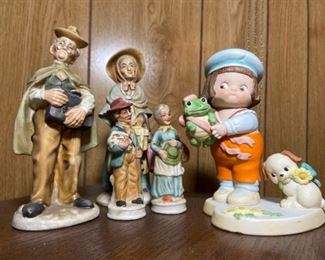 Miniature Ceramic People Figurines