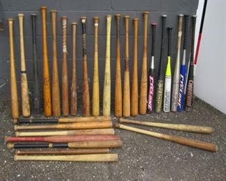 Assorted Baseball bats