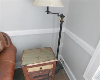 Rustic Side Table, Floor Lamp