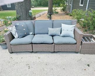 Patio Couch Set/Gray