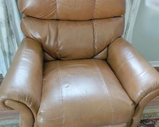 Tan Leather Recliner