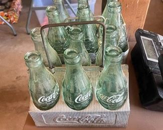 Vintage COCA COLA 6-Pack Coke Bottle Carriers Aluminum Metal Caddies 