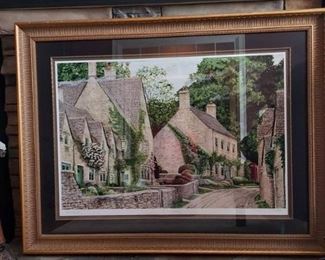 St Marys Lane by Tom Caldwell Signed Numbered Framed Lithograph