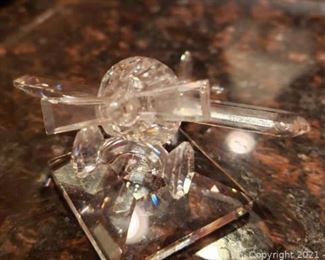 Swarovski Crystal Airplane Figurine