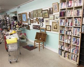 More artwork! VHS tapes - reg price .25 - $1.00.
Vintage printers tray - reg $99 - % off!!
And more stock coming out in the carts!!!