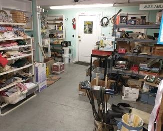 Cloth placemats and napkins (reg price .50 each), gardening, hardware & tools.