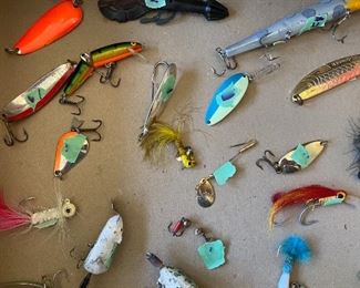 Large assortment of lures