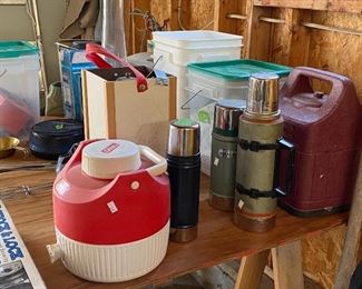 Camping gear, including tables and tents