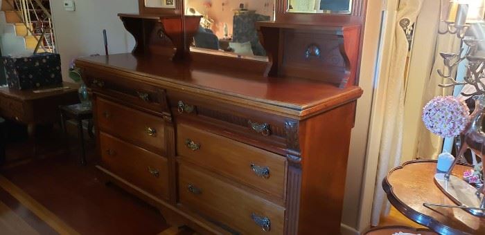 1800 buffet.. gorgeous high end antique.   Solid wood must see to appreciate