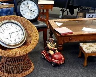 Clocks and Wire Chair