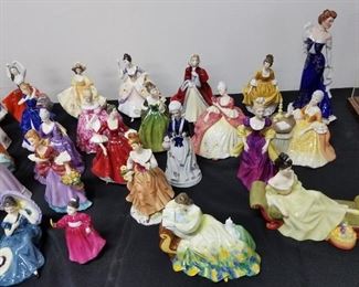 large collection of Royal Doulton, Lenox & more figurines