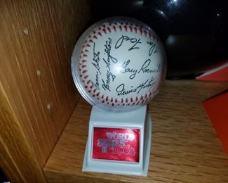 Orioles World Series autographed baseball