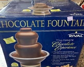 Yum! A chocolate fountain!