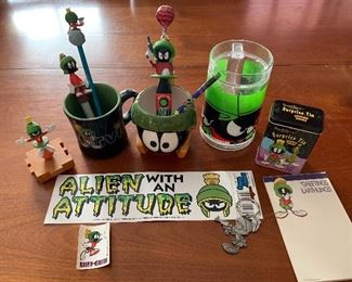 Assortment of Marvin the Martian novelty items