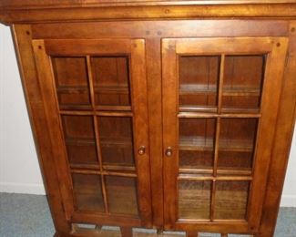 Top  section of wood buffet (2 pcs) w/5 drawers
