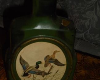 Vintage green 'Beam' decanter