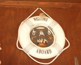 Welcome aboard life preserver 