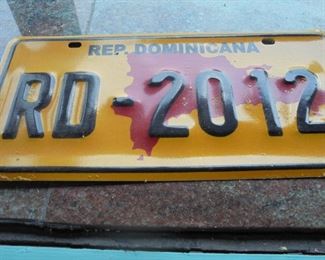 Rep. Dominicana car licences plate