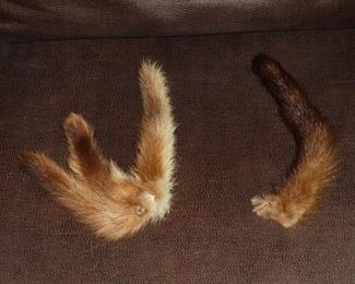 4 mink tails