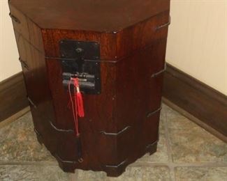 Octagon wood cabinet/box 