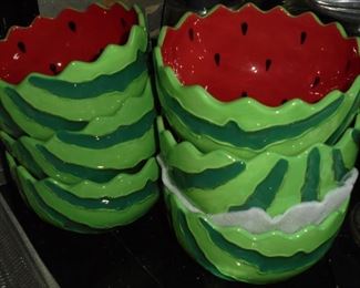 6 watermelon bowls